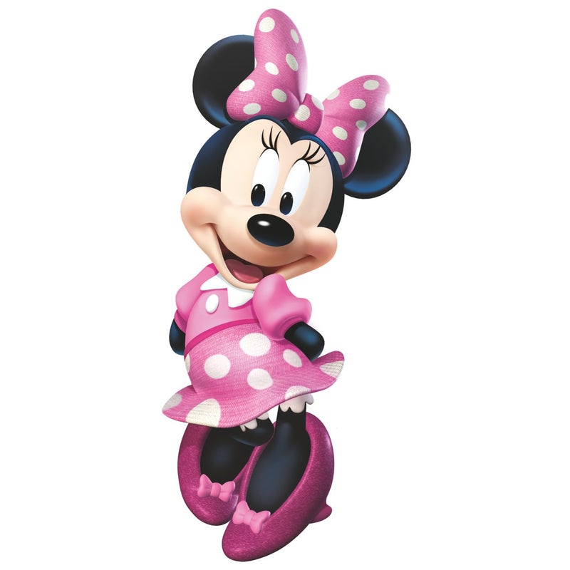 Disney RoomMates RMK2008GM Minnie Mouse Bow-tique Giant Peel and Stick Wall Decal - Image 1